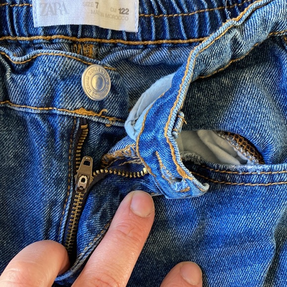 Zara Kids Denim Blue Jeans Size 7 - Picture 6 of 6